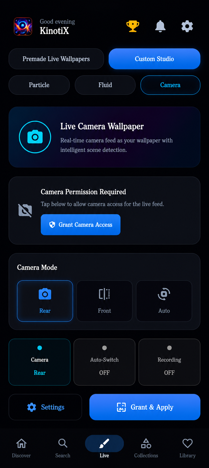 KinotiX Live Camera Transparent Background